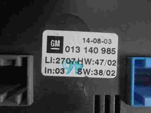 Climatizador Calefacción Clima panel de control Opel Zafira A GM 013140985