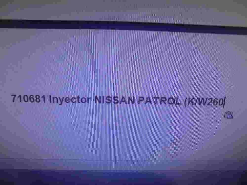 Inyector Nissan Patrol K/W260 710681 71-0681