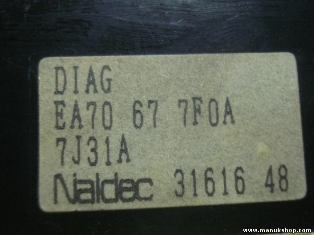 Airbag Centralita Mazda MX 3 DIAG EA70677F0A Naldec EA70 67 7F0A 7J31A 31616 48