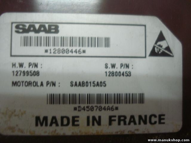 mando botonera elevalunas MOTOROLA HW 12799508 SAAB015A05 SW 12800453 12800446