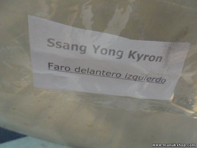 Faro delantero izquierdo SsangYong A044935 H412V6055W DOM12V288W ECEPY21WW5