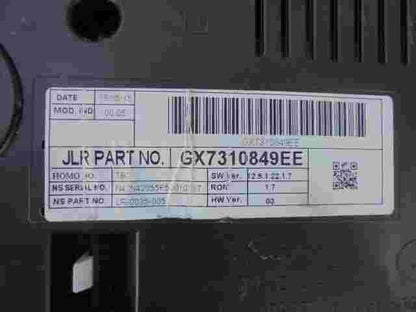 Quadro strumenti Jaguar XE GX7310849EE LR0035005 N42N42055F50010357