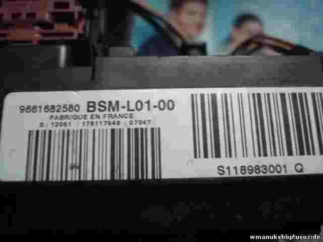 Caja de fusibles de relé Peugeot Citroen L01-00 9661682580 SIEMENS S118983001Q