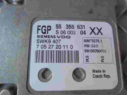 Centralita Opel Vectra C 55355631XX 55355631 XX FGP SIEMENS VDO 5WK9407