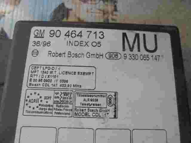 Controller Comfort Opel Vectra B 90464713 90464713MU BOSCH 9330065147 Indice 05