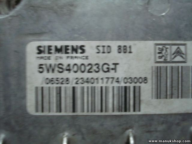 Centralita del motor Citroen Peugot SID 801 SW9647902380 HW9644302380 5WS40023GT