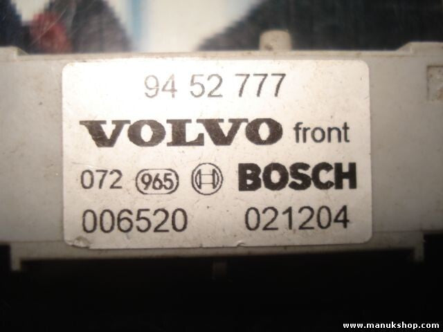 Sensor de impacto de airbag Volvo S80 S60 9452777 94 52 777 BOSCH 006520 021204