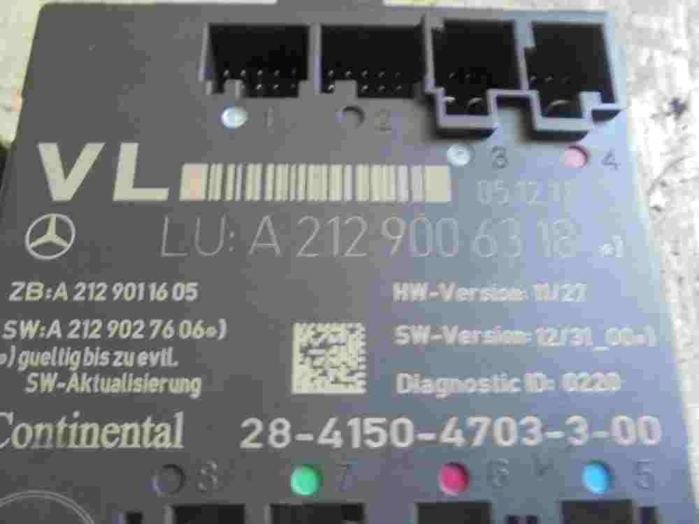Módulo de Control Lock Oscilador de equipaje puerta Mercedes-Benz A2129006318
