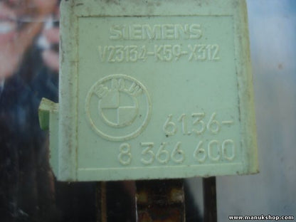 Relé BMW E36 E46 E34 E32 E31 Z3 SIEMENS 61368366600 6136-8366600 V23134K59X312