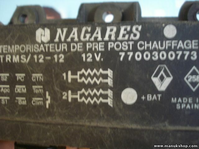 Regolatore di cottura Glow relè spina Renault Master Trafic 920123-4 7700300773