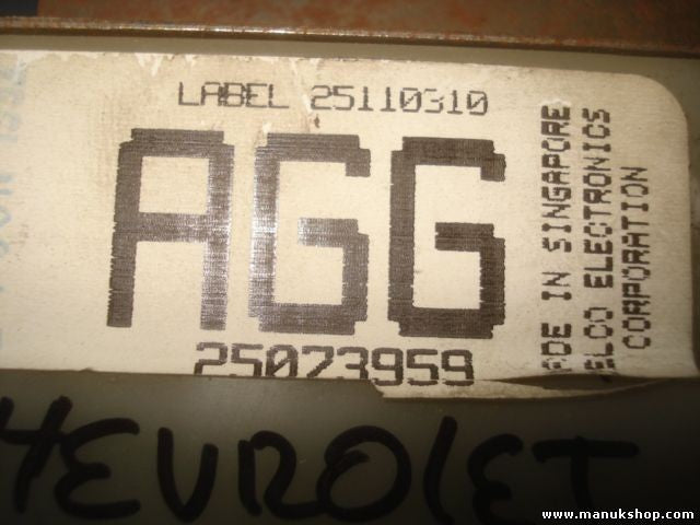 Módulo de control de crucero Chevrolet Blazer S10 25073959 25110310