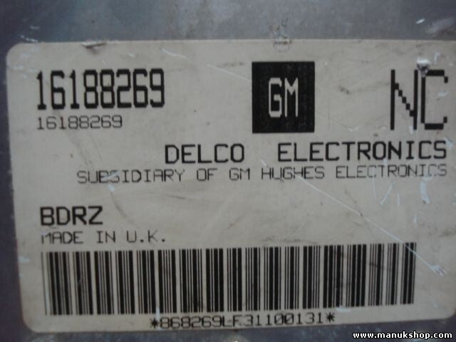 Centralita del motor Opel Corsa B Astra F (BDRZ) DELCO 16188269NC 16188269