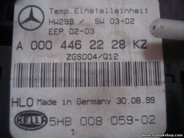 Control de la calefacción Mercedes -Benz A0004462228KZ A0004462228 5HB00805902