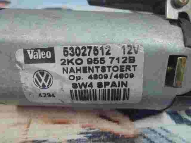 Motor del limpiaparabrisas trasero VW Caddy Transporter T5 2K0955712B 53027512