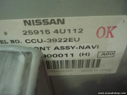 Comando del sistema di navigazione Nissan Almera Tino A00 259154U112 25915 4U112