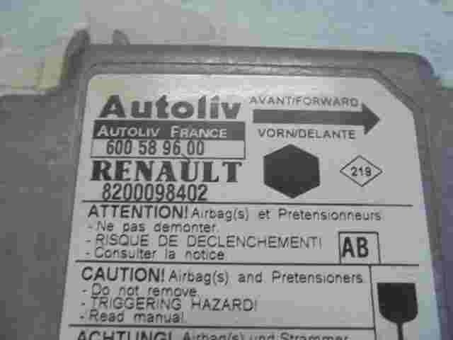 Sensore di impatto airbag Renault Kangoo 1 (AB) 8200098402 600589600