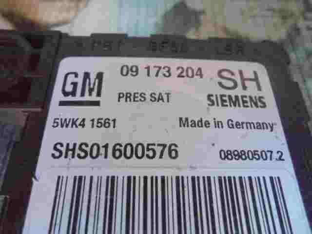 Airbag Centralita Opel Omega B1 GM 09173204SH 09173204 SH SIEMENS 5WK41561