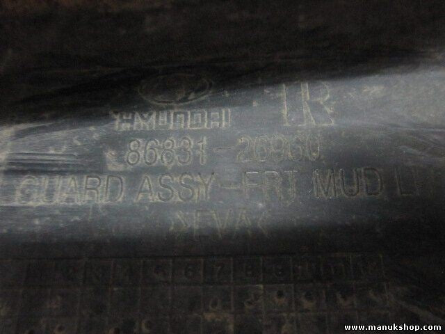 faldilla delantera izquierda Hyundai 2001/08-2006/03 8683126960 86831-26960