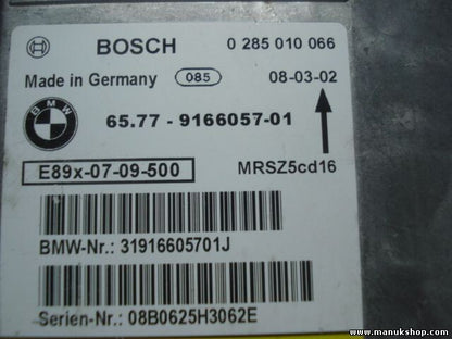 Sensor de impacto de airbag BMW E89X-07-09-500 BOSCH 0285010066 31916605701J