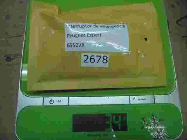 Interruptor de emergencia warning Peugeot Expert PA66-GF30 PA66GF30 6552VR