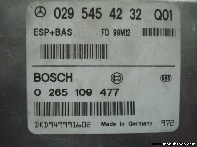 ESP BAS Centralita Mercedes-Benz W168 0295454232 Q01 029 545 42 32 Q01