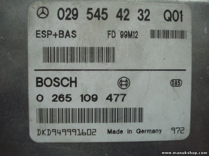 ESP BAS Centralita Mercedes-Benz W168 0295454232 Q01 029 545 42 32 Q01