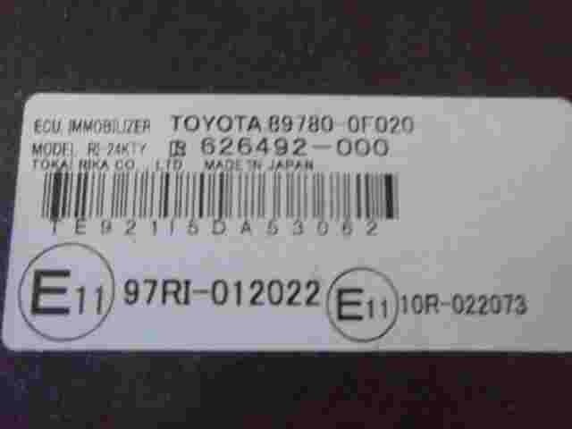 Control de la unidad de alarma inmovilizador módulo Toyota Corolla 897800F020
