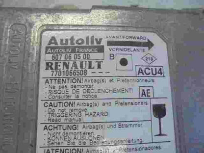 Sensor de impacto de airbag Renault Megane (AE) 7701066508 607060500