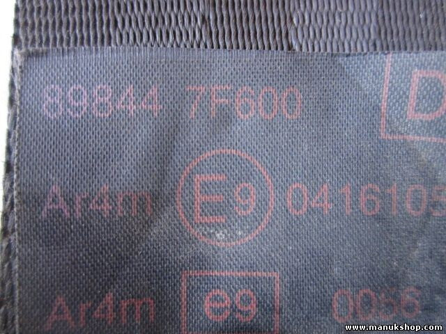 Cinturón de seguridad trasero derecho Nissan Terrano Ford Maverick II 898447F600