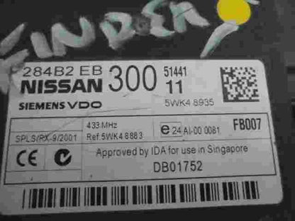Módulo de control de la carrocería Nissan Navara 284B2EB300 11 284B2 EB 300