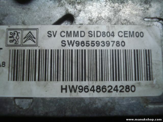 Centralita PEUGEOT 1007 SID 804 CMMD SID804 5WS40171C-T HW9648624280 SW965593978