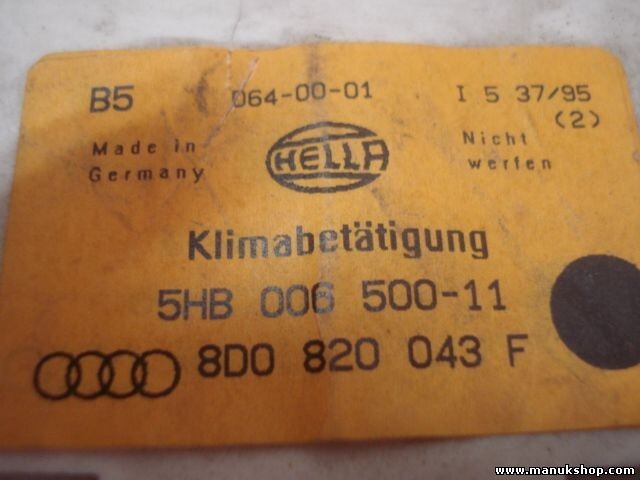 Controllo riscaldamento Audi A4 B5 8D0820043F 8DO820043F HELLA 5HB00650011