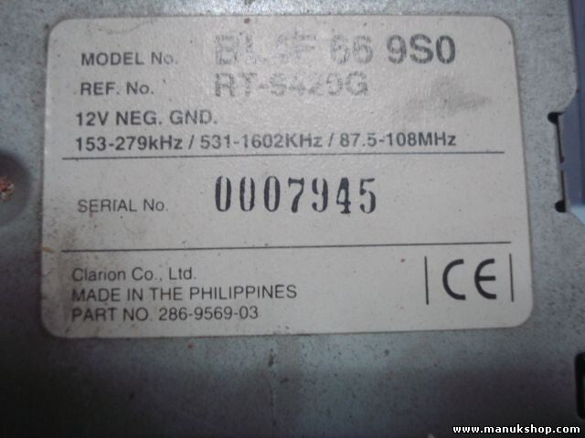 Radio CD WMA MP3 Mazda 323F BJ BL4F669S0 BL4F 66 9S0 RT-9420G RT9420G