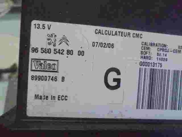 Faro relè Peugeot Citroen C4 C5 965805428000 Valeo 89900746B