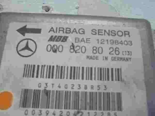 Sensore di impatto airbag Mercedes C180 W202 0008208026 (13) MBB BAE 12198403