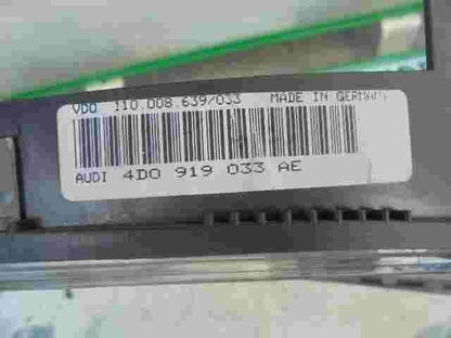 Pantalla del Cuadro instrumentos Audi A8 4D 4D0 919 033 AE VDO 110008639033