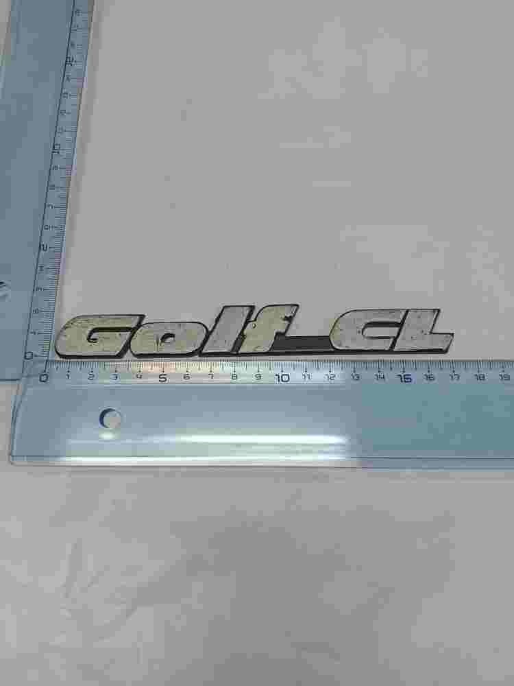 Emblema VW Volkswagen Golf 3 CL 1H6853687AA 1H6 853 687 AA 16.5cm.