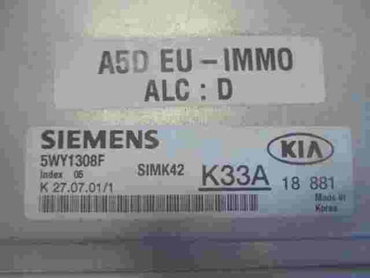 Centralita Kia Rio 1 K33A18881 K33A 18 881 SIEMENS 5WY1308F SIMK42 Indice 05