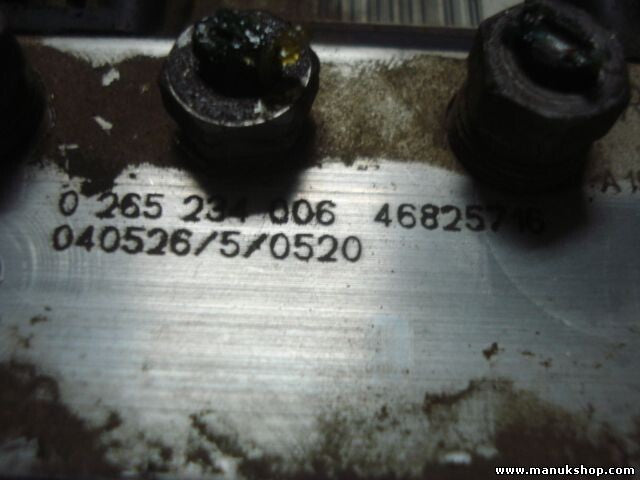 Unidad hidráulica del ABS Fiat Punto 188 1.9 2003 46825746 46825716 0265234006