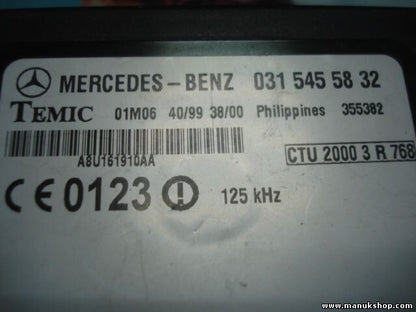 Unidad de control del inmovilizador Mercedes W638 Vito 0315455832 TEMIC 01M06