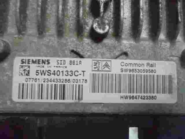 Centralita Peugeot 307 SW9653059580 SW 9653059580 HW9647423380 5WS40133C-T