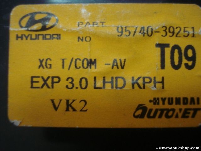 Reloj Digital Hyundai XG300 XG350 9574039251 95740 39251