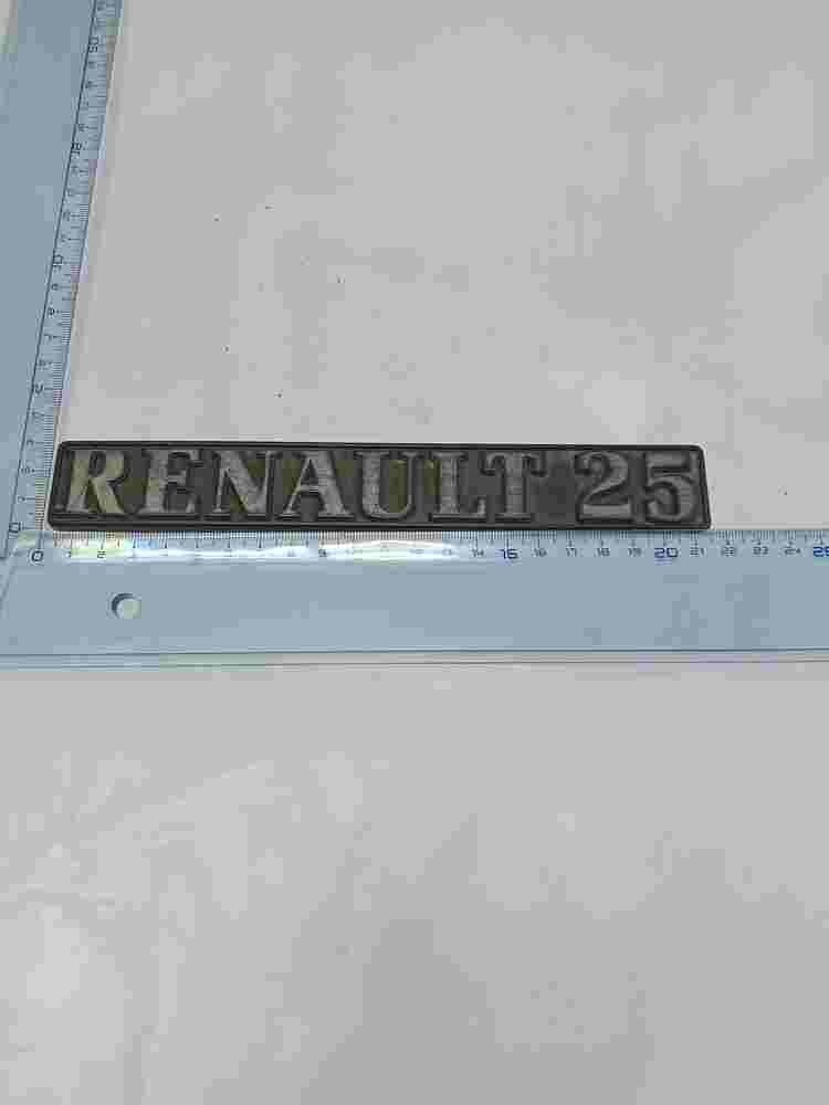 Emblema Renault 25 21.5cm. 7700754657 77 00 754 657 7700 754 657