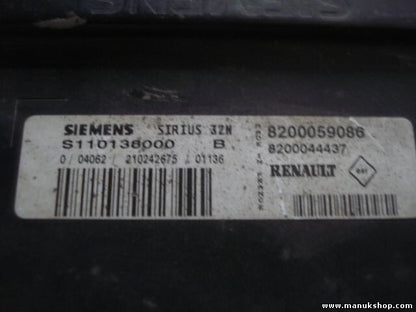 Centralita del motor Renault Megane Scenic 8200059086 8200044437 S110138000B