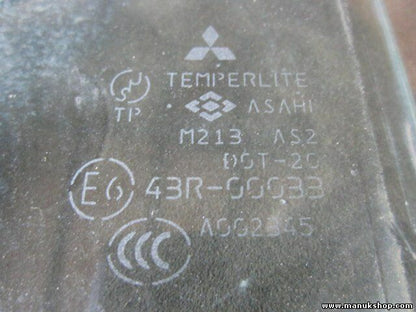 Vetro posteriore sinistro Mitsubishi Pajero Montero DID 43R00033 M213AS2DOT20