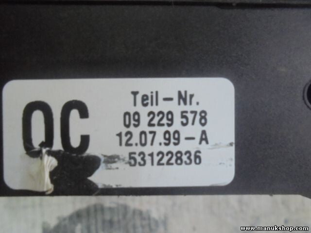 Conmutador de luces Opel Omega B 09229578 53122836