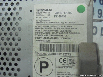Radio CD Nissan X-Trail (T30) 2.0 2003 281138H300 28113 8H300 PP1675T PP-1675T
