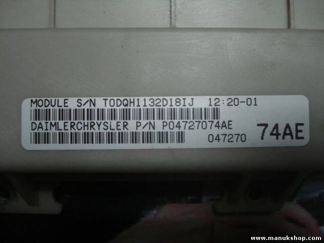 Caja de fusibles Chrysler Voyager 2002 P04727074AE 047270 74AE