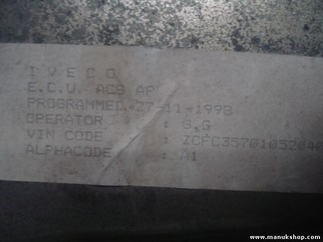 Centralita del motor Iveco Daily I 2.8D Van/Bus KONGSBERG LTPEA9607A