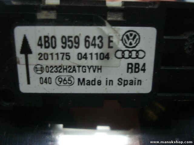 Sensor de impacto de airbag Audi A6 RS6 A8 4B0 959 643 E 4B0959643E
